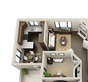 Goldwater, 3 Bed 2 Bath floor plan