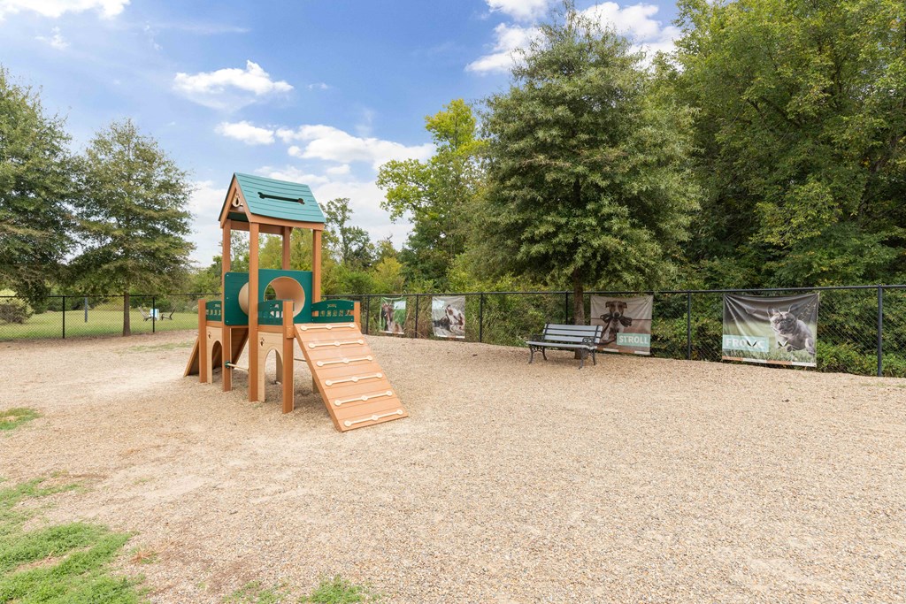 playground with play equipment