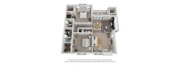 3 bedroom floor plan  2100 square feet  the crossings