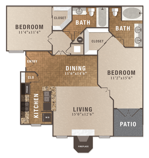 a floor plan of a house with a living room and a dining room