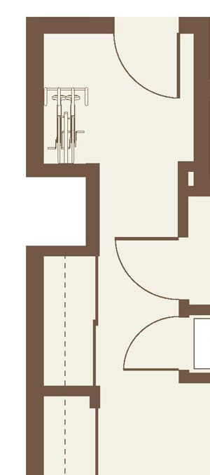 Floorplan-One Bedroom Loft B10-Loft with southern exposure Floorplan-One Bedroom Loft B10-Loft with southern exposure