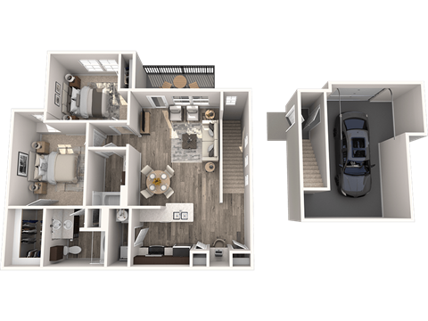 a 2103 sq ft apartment with a bedroom and a bathroom