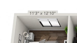 B2R-Two Bedroom Two Bath floorplan B2R-Two Bedroom Two Bath floorplan