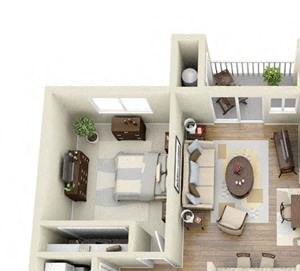 B3 2 BED 2 BATH - B3 floorplan