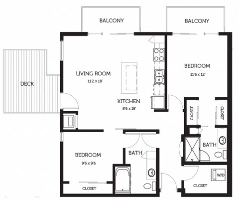 a floor plan of a house with bedrooms and a living room