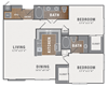 B6, 2 br, 2 ba, 1215 sq. ft.