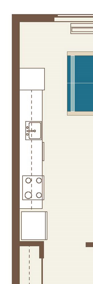 Floorplan-One Bedroom Loft B8-Large loft with eastern exposure Floorplan-One Bedroom Loft B8-Large loft with eastern exposure
