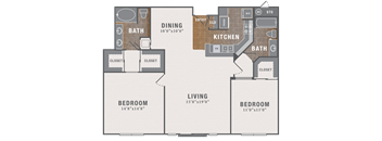 B8, 2 br, 2 ba, 1266 sq. ft.