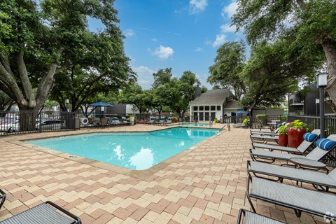 the swimming pool at our apartments