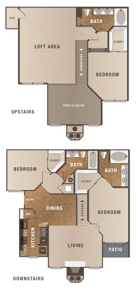 C1 Loft, 3 br, 3 ba, 1756 sq. ft.