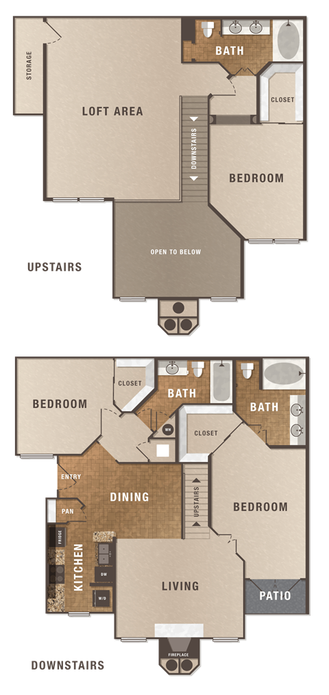 C2 Loft, 3 br, 3 ba, 1776 sq. ft.