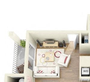 2 BED 2 BATH - B1R 2 BED 2 BATH - B1R floorplan