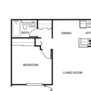 2 Bed 2 Bath floorplan 2 Bed 2 Bath floorplan
