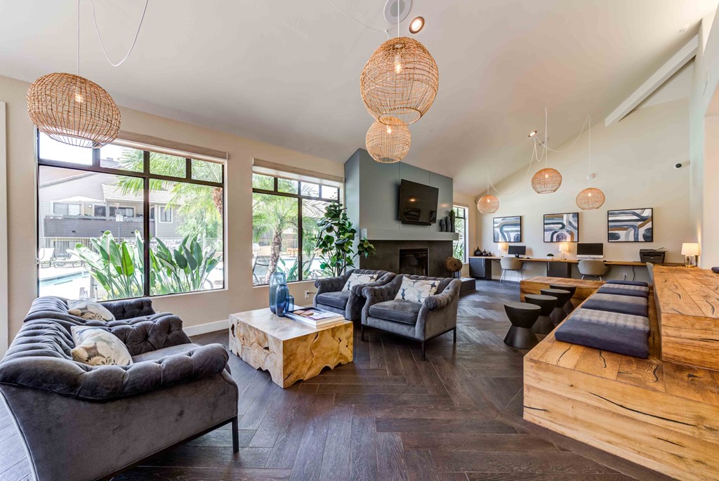 clubhouse lounge area