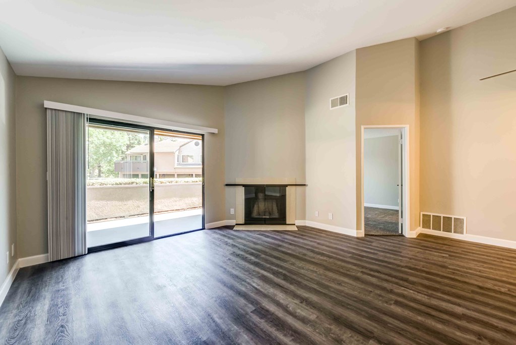 wood floors and fireplaces in most units
