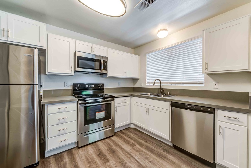 wood floors in most units