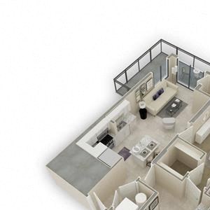 3d A6 1 bed 1 bath floor plan