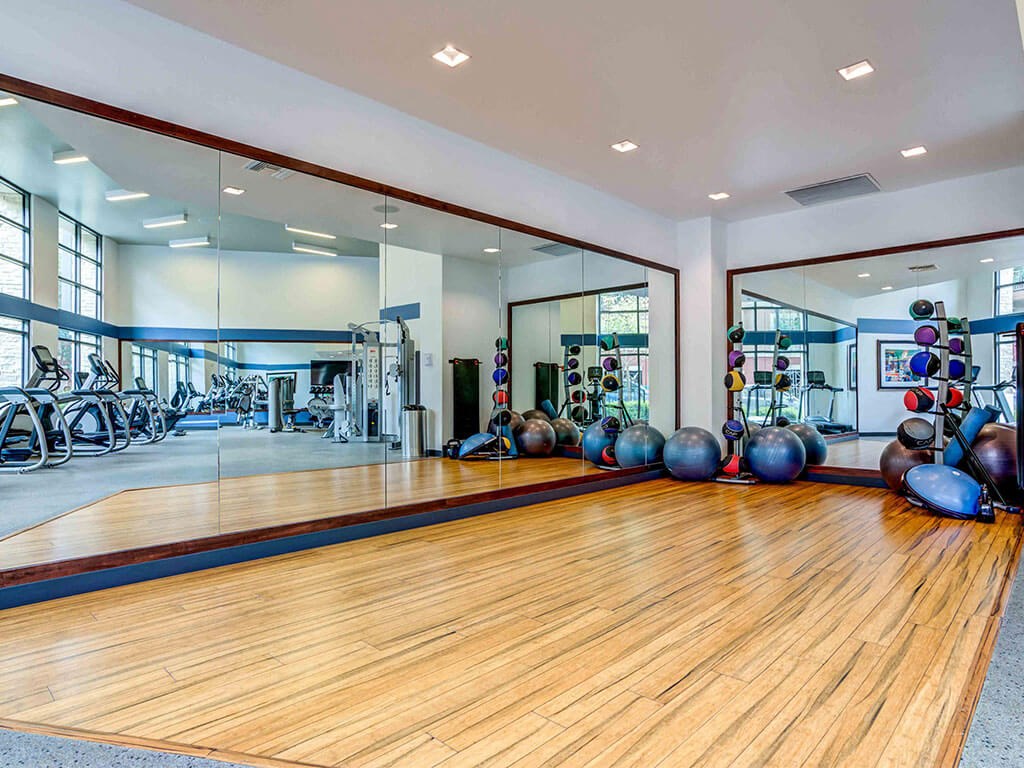 yoga and pilates room