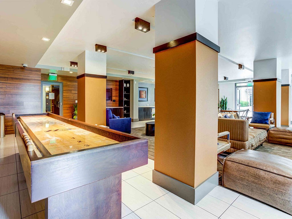 clubhouse lounge area