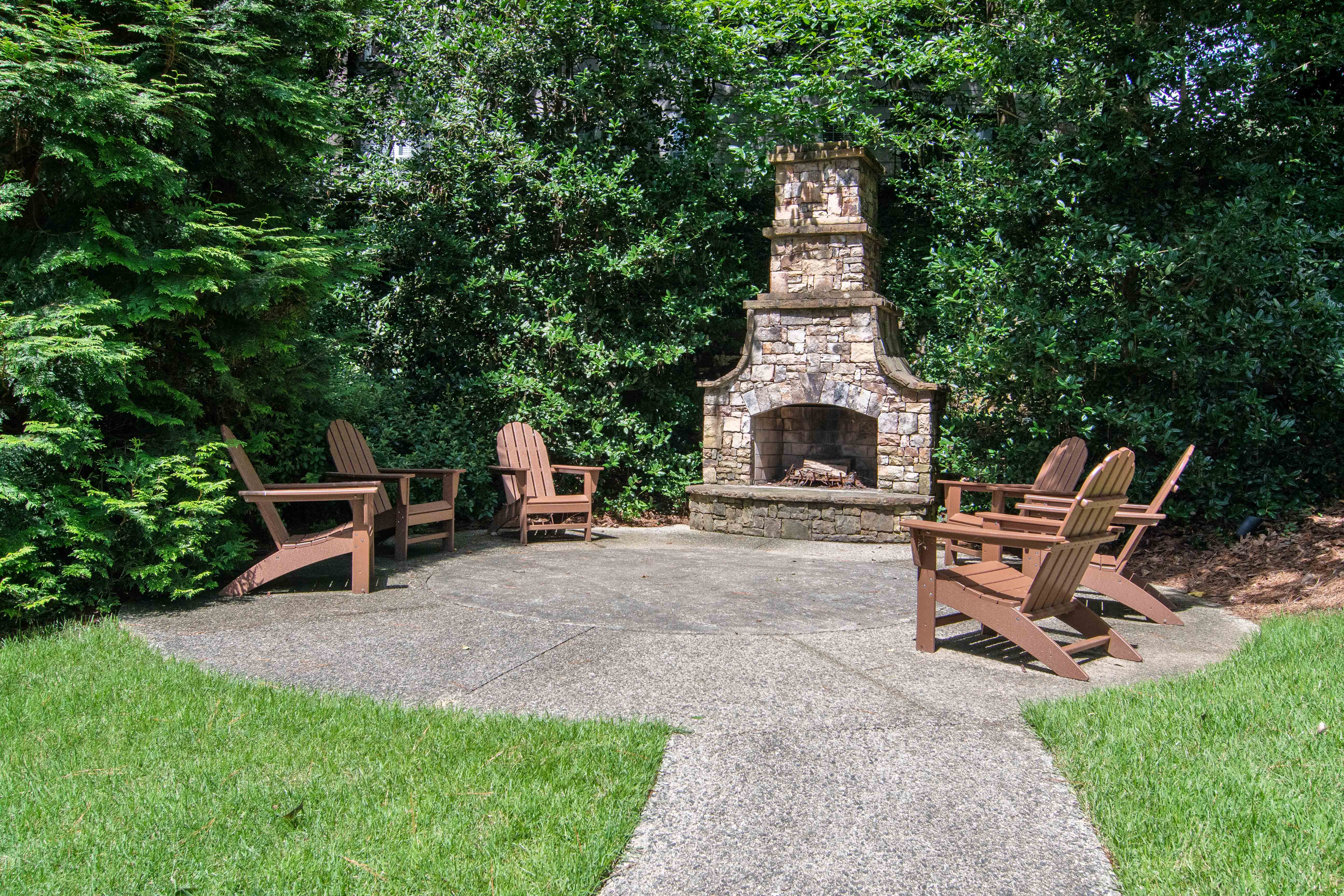 Glen Lake Apartments in Atlanta, GA 30328 photo of a outdoor fireplace