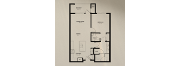 A black and white image of a house floor plan.