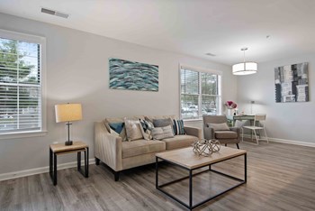 Apartments for Rent in Alexandria, VA - Spacious Living Room with Large Windows and Wood Flooring - Photo Gallery 3