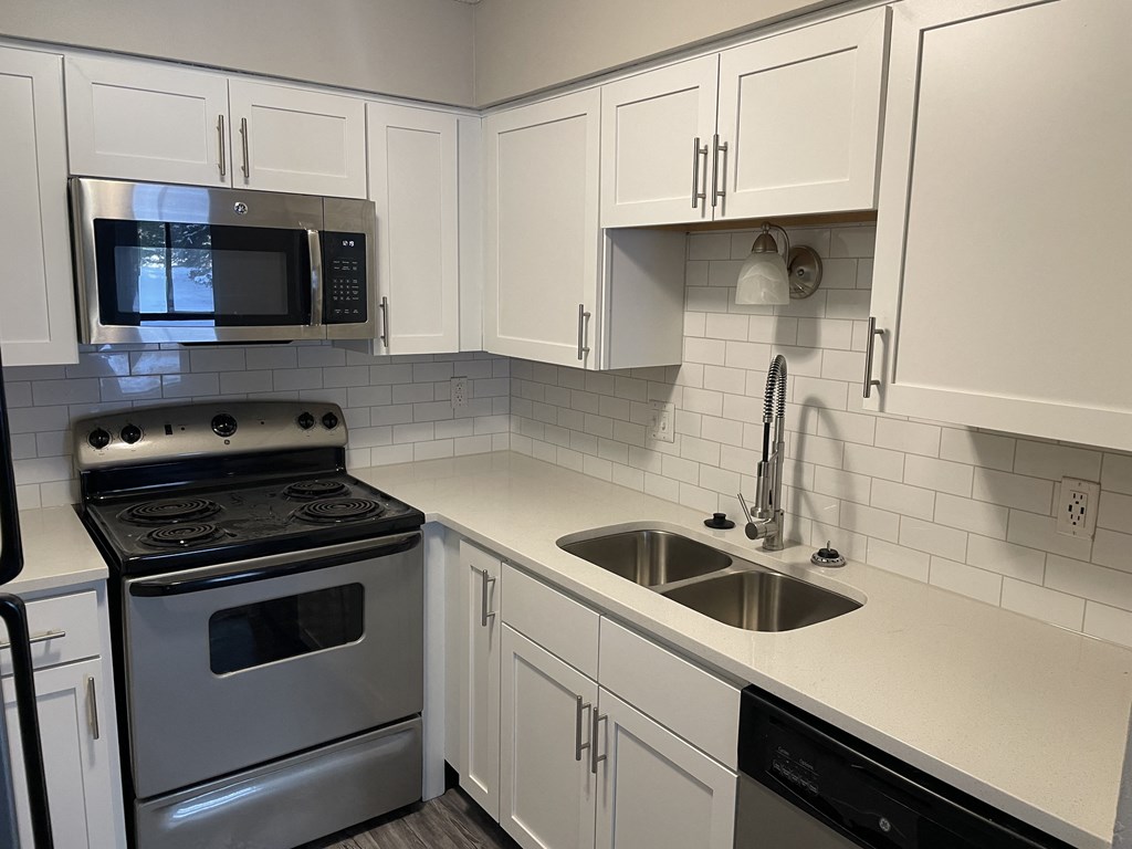 white cabinet upgraded kitchen