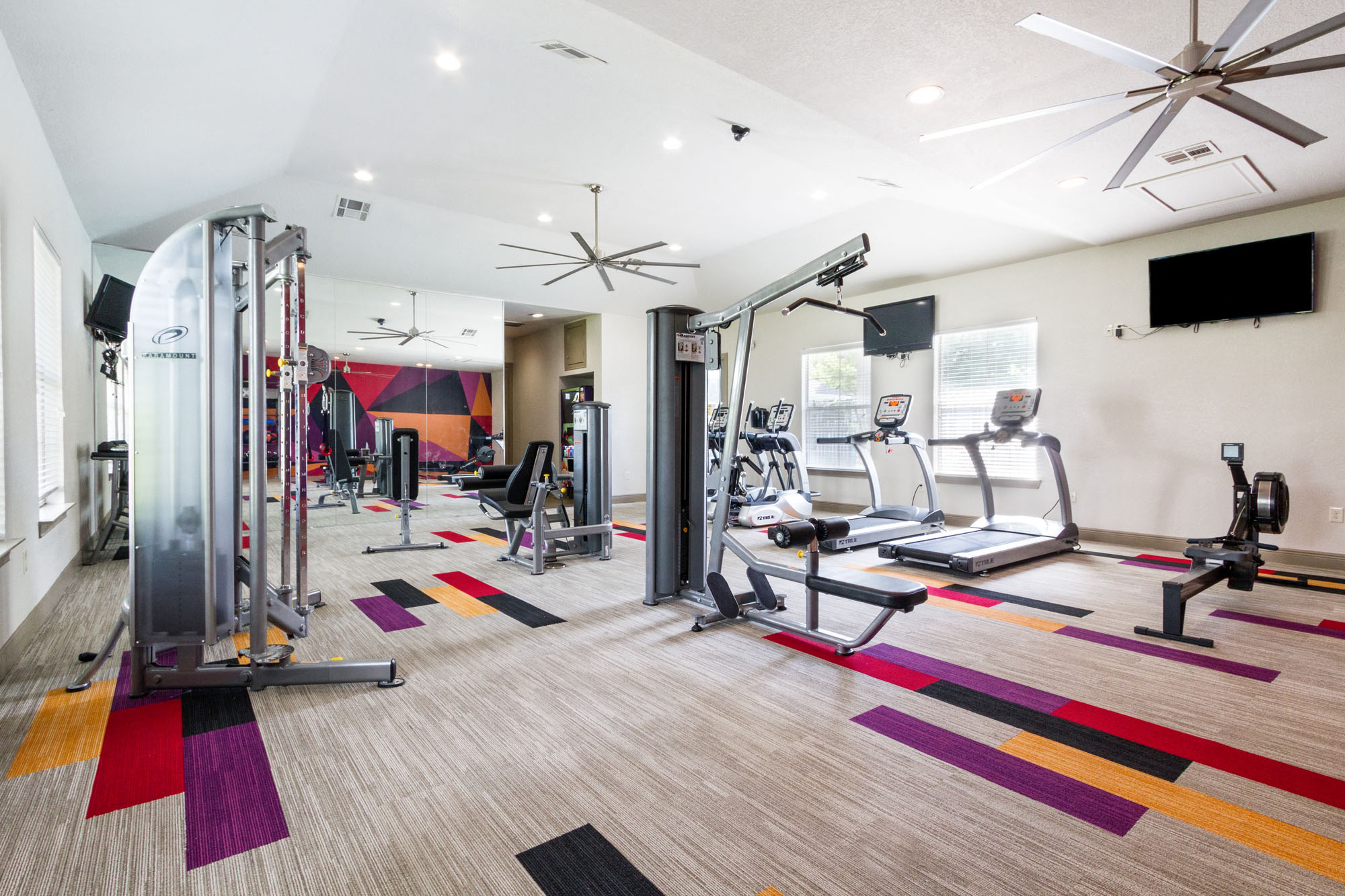 fitness center- cardio machines, weighted machines, free weights