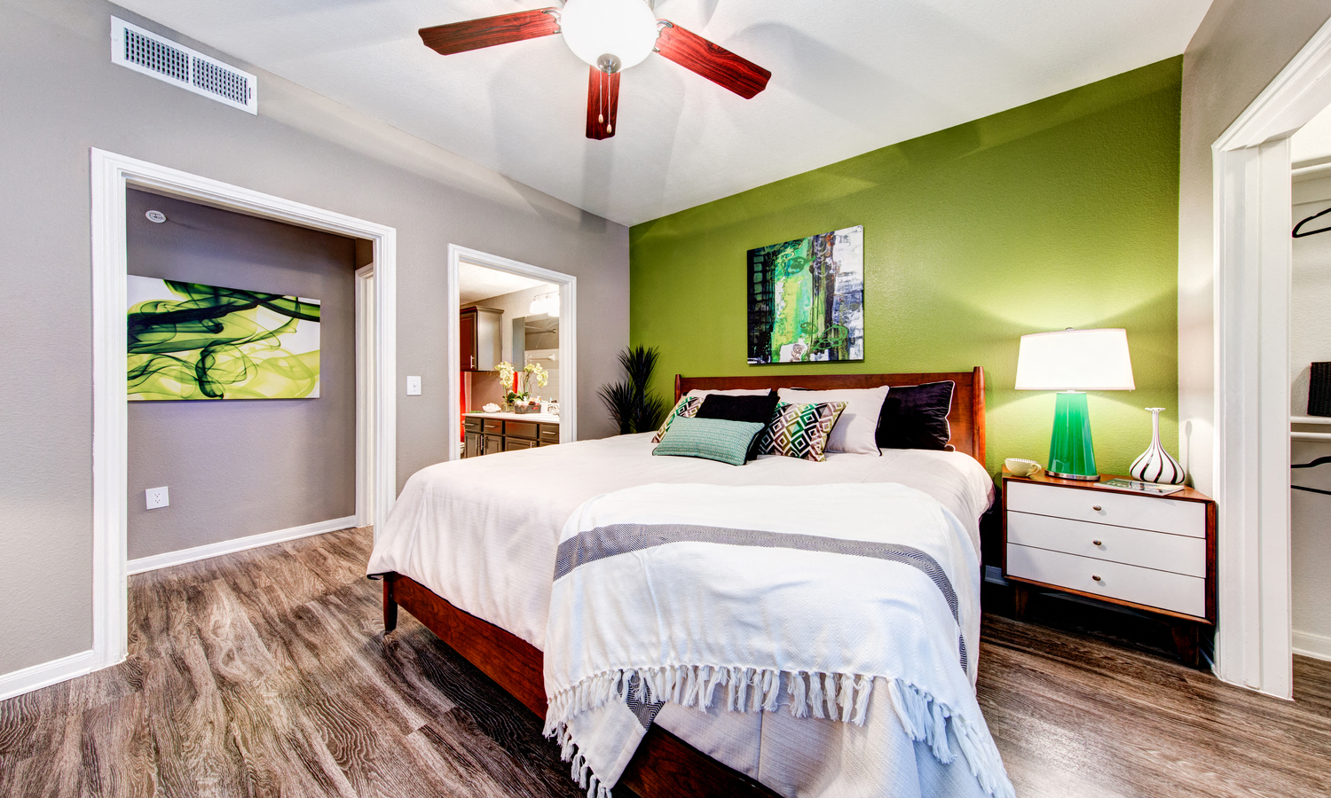 large walk-in closets