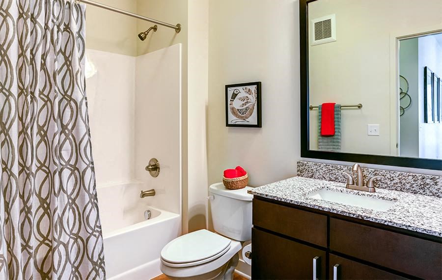 a bathroom with a sink toilet and a shower