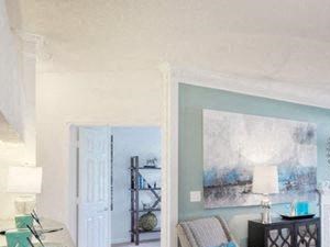 Apartments Raleigh - The Residences at Wakefield Cozy Living Room with Fire Place - Photo Gallery 4