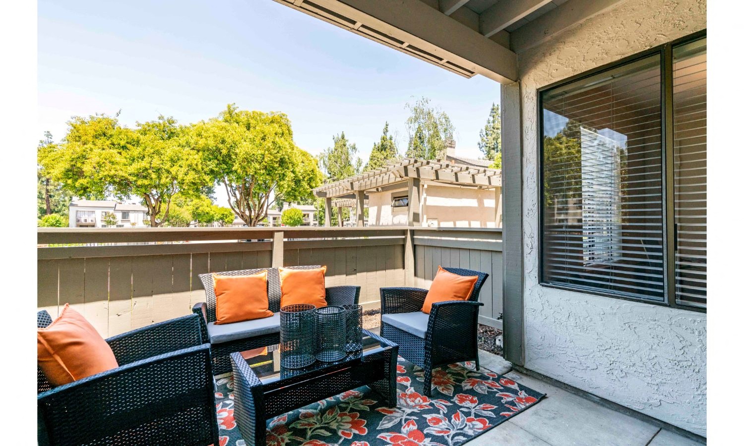 Large outdoor seating area