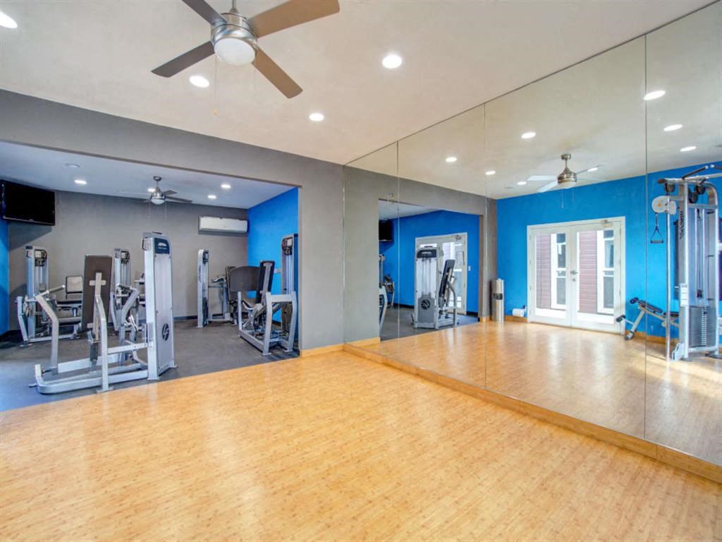 fitness center- weighted machines