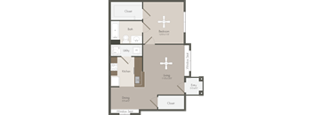 A1   688 Sq. Ft. 1st Floor