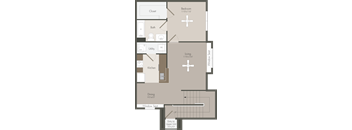 A2 733 Sq. Ft. 2nd Floor