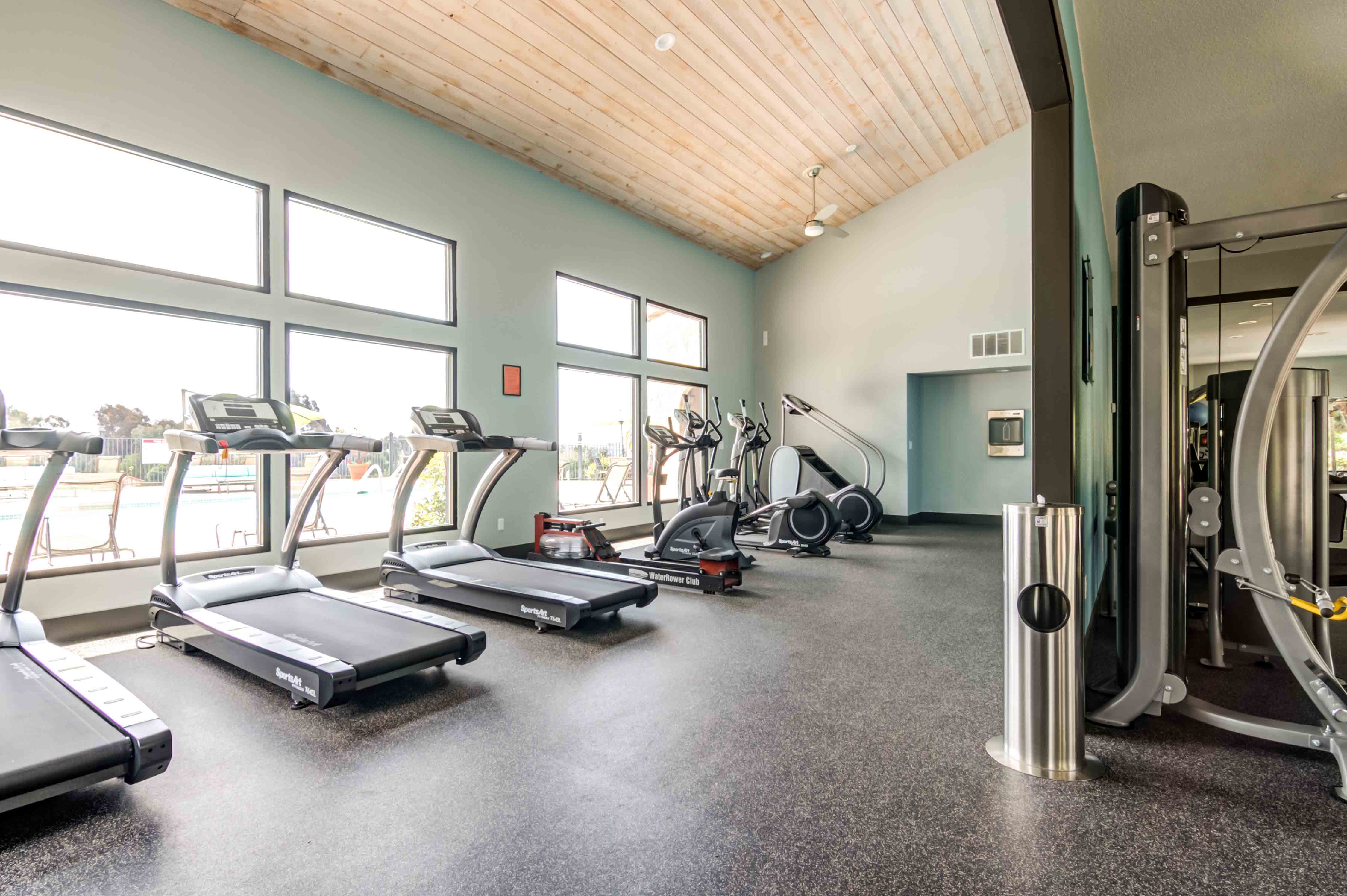 Carlsbad CA Apartments for Rent - Santa Fe Ranch - Fitness Center with Cardio and Weight Equipment