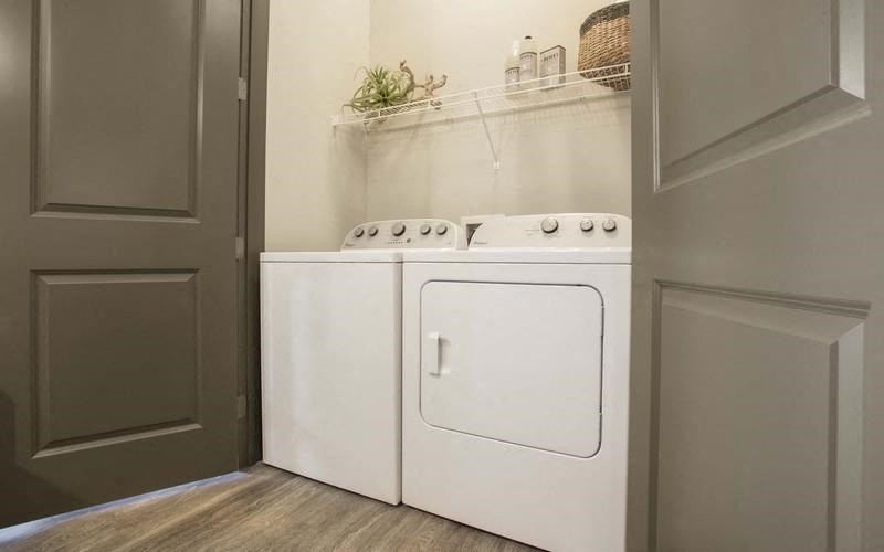 Octave Apartments in Nashville Tennessee photo of washer and dryer in unit