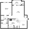 1 Bedroom 1 Bath 647