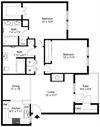 2 Bedroom 2 Bath 1037