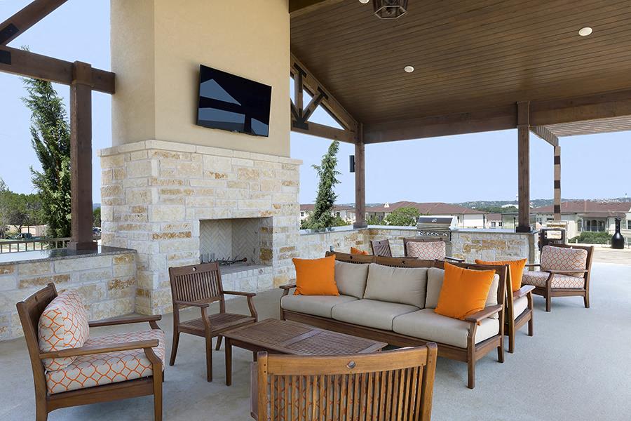 outdoor, covered, social area