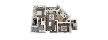Edge at Flagler Village apartments in Fort Lauderdale Florida photo of one bedroom floorplan