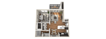 A2 - 673 Sq. Ft.