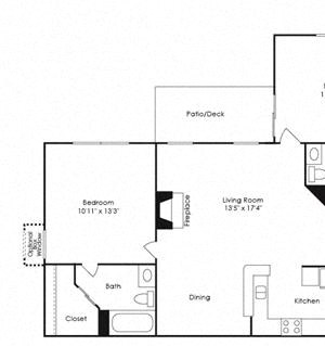 C1, 3 Bed 3 Bath FloorPlan