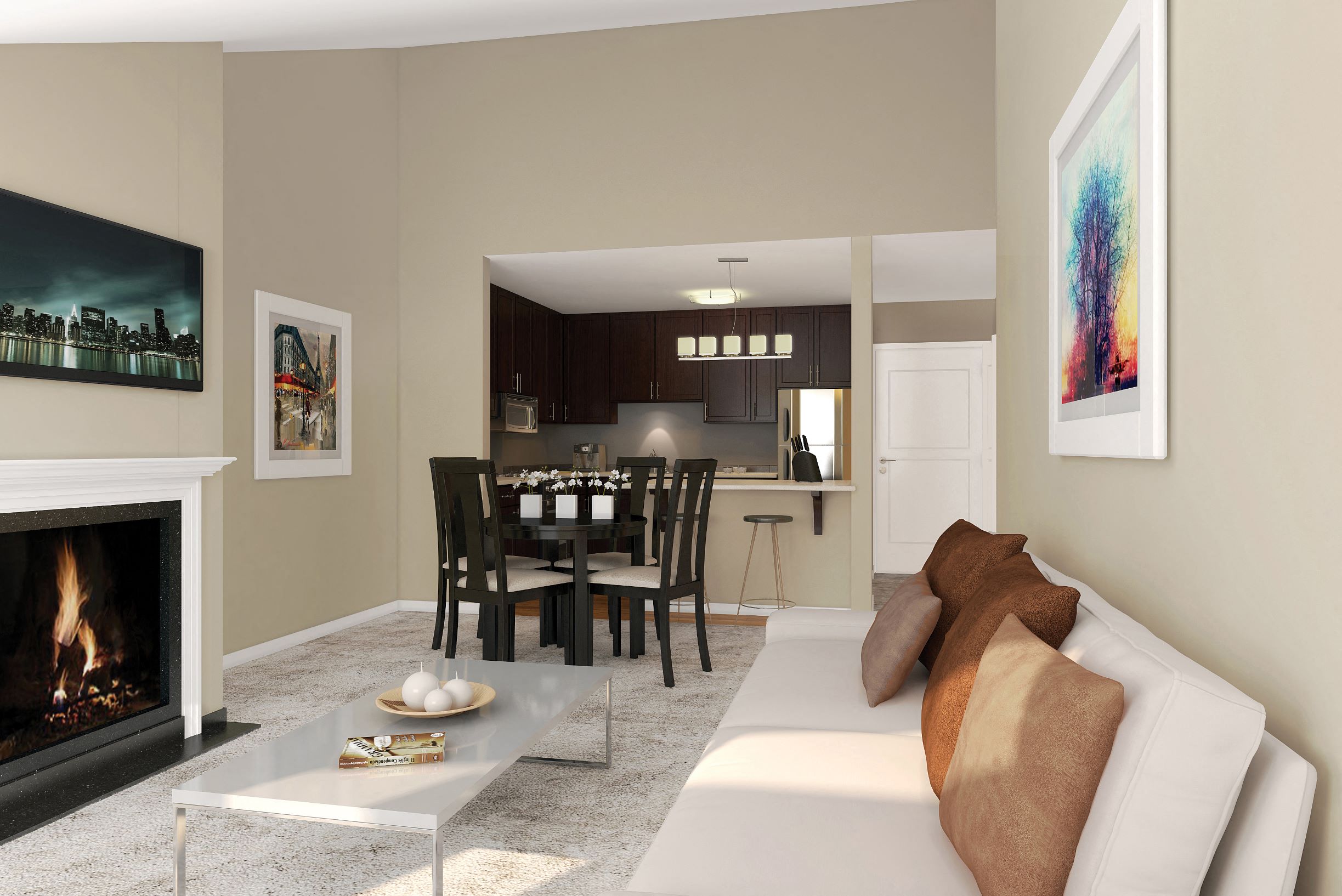 Fireplaces (wood burning or gas in select homes)