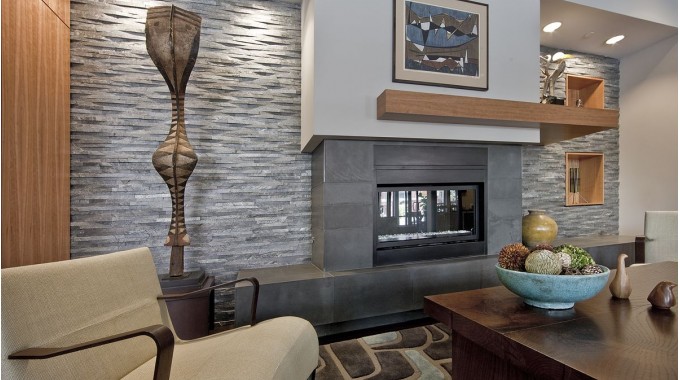 Seating area in clubhouse