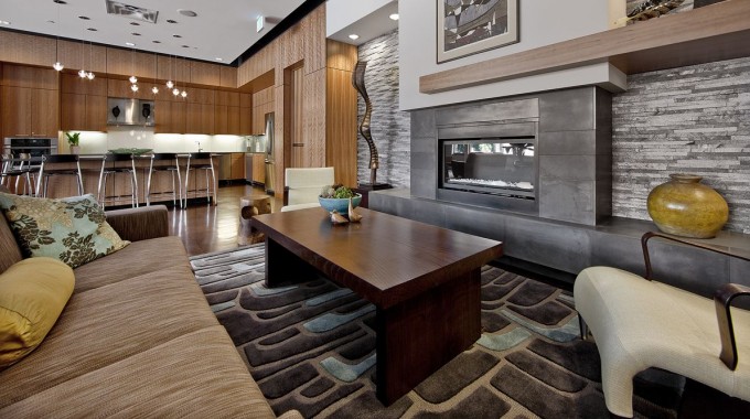 Modern looking clubhouse