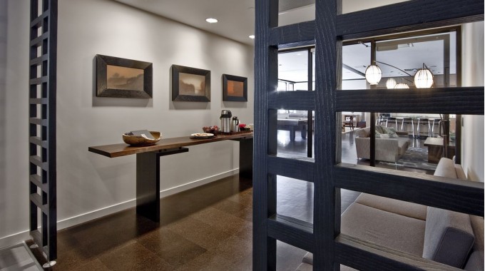 Waiting area in clubhouse