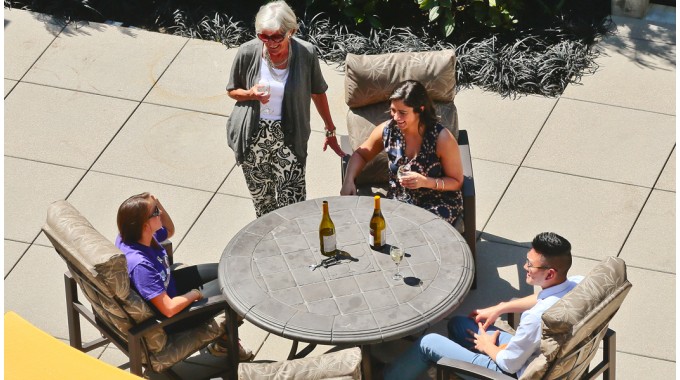 Outdoor seating area