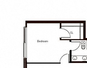 1 Bed 1 Bath Penthouse 972 Floorplan 1 Bed 1 Bath Penthouse 972 Floorplan