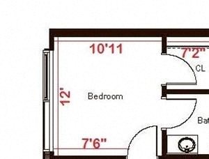 1 Bedroom 1 Bath Flex 890 Floorplan 1 Bedroom 1 Bath Flex 890 Floorplan